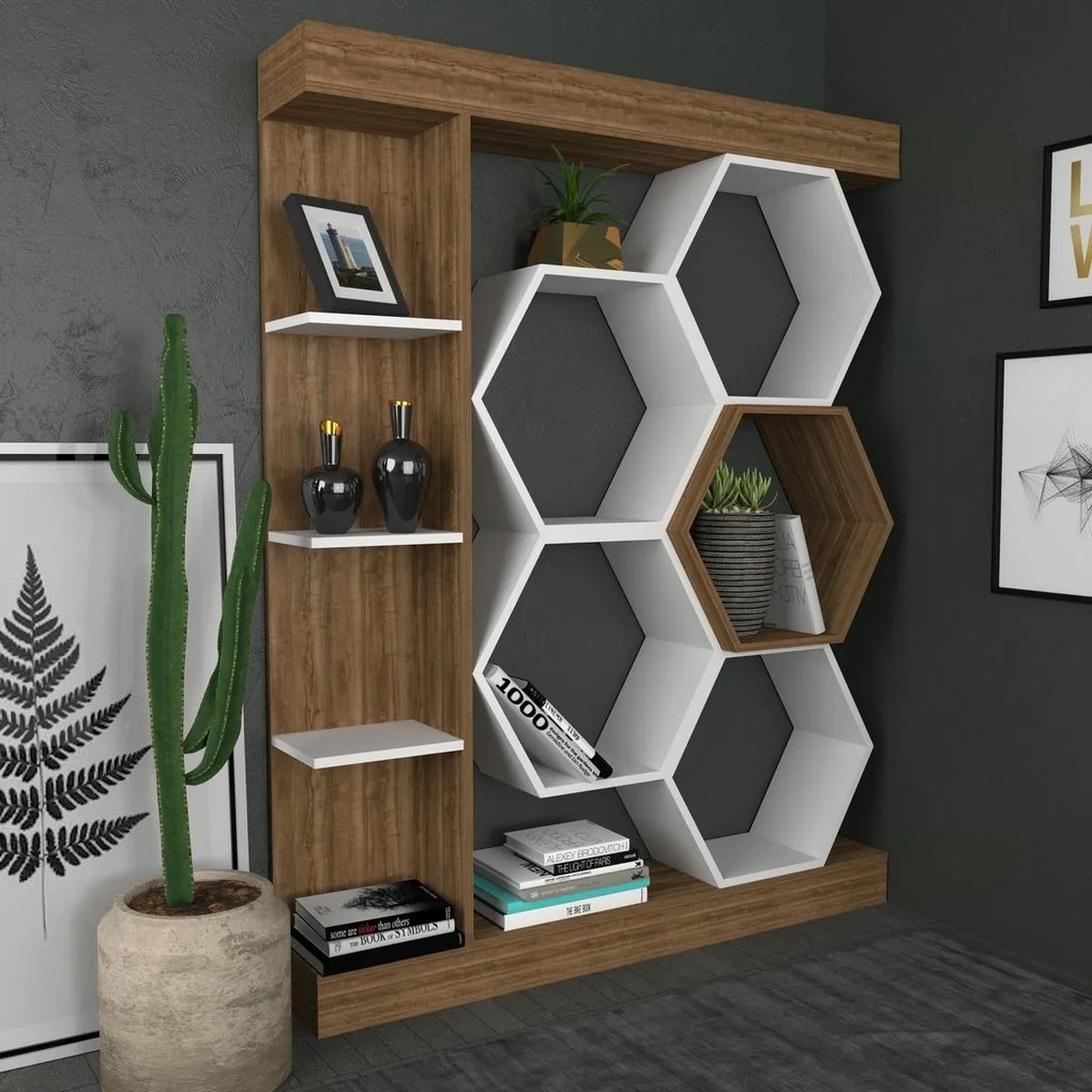 Biblioteczka Sueno White and Walnut