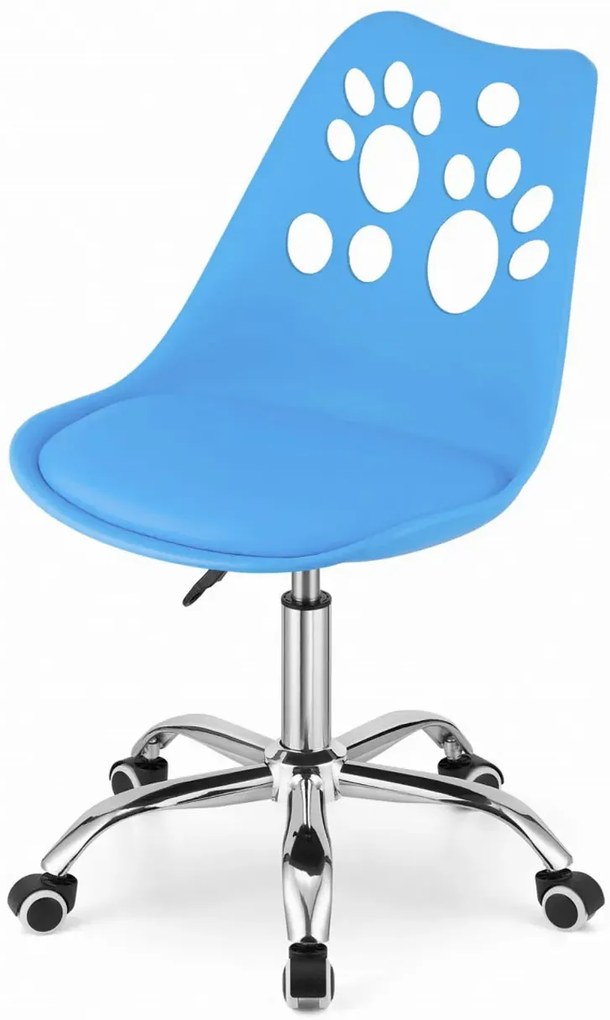 Zdrowe niebieskie do biurka krzesło dla dziecka do nauki T4-A74
