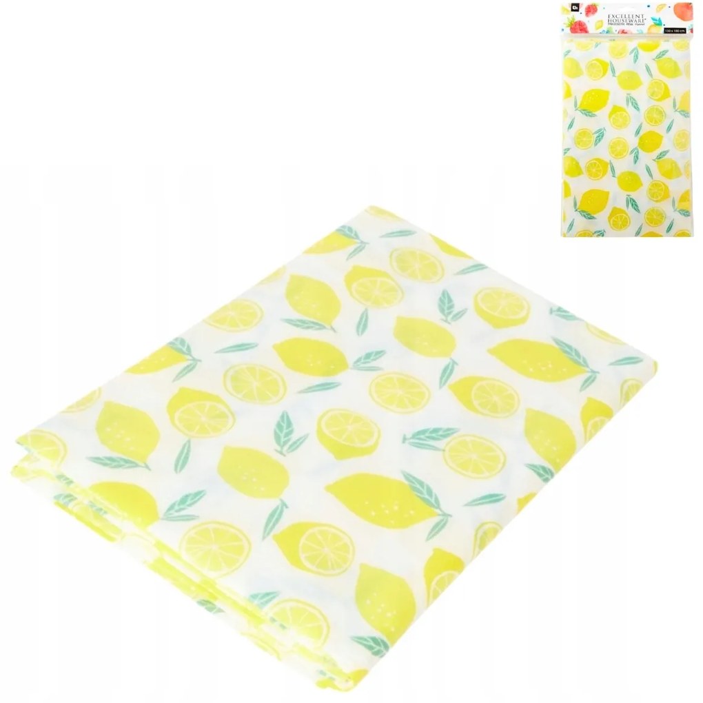 Obrus PVC LEMON 130x180 cm, żółty