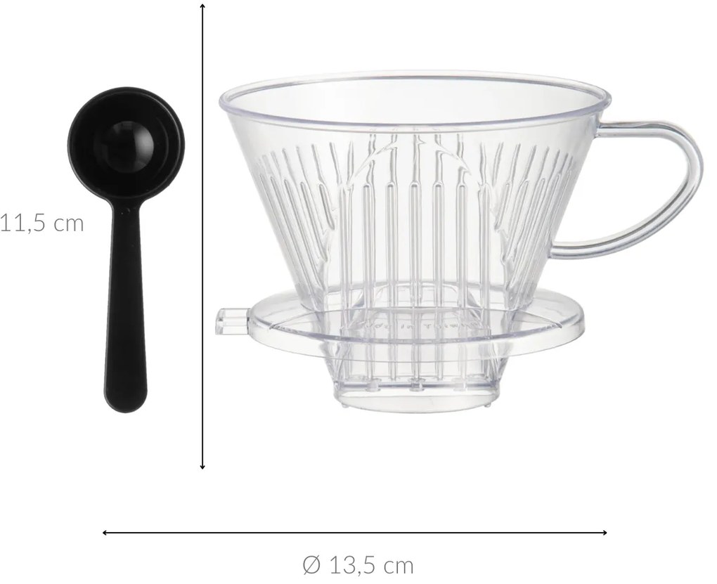 Dripper z tworzywa sztucznego, Ø 13,5 cm