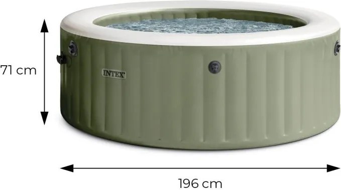 Jacuzzi ogrodowe z hydromasażem 196 cm Intex 426, 4-osobowe, 120 dysz bąbelkowych