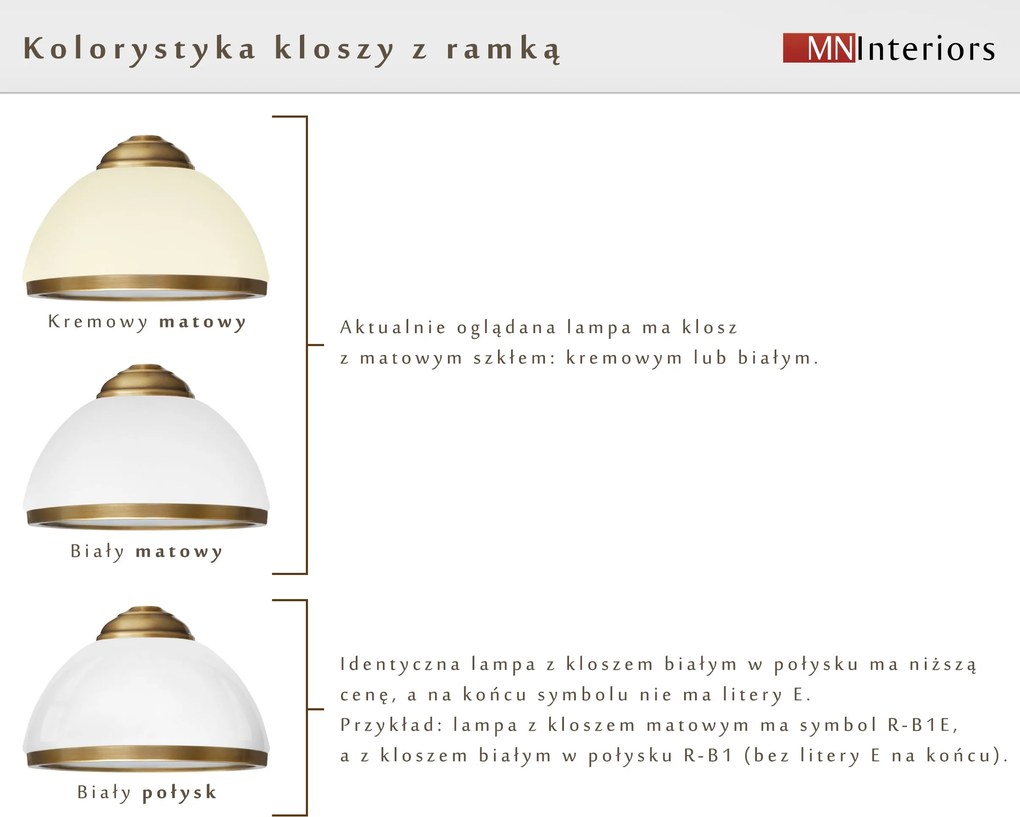 Kinkiet z mosiądzu CR-K1E