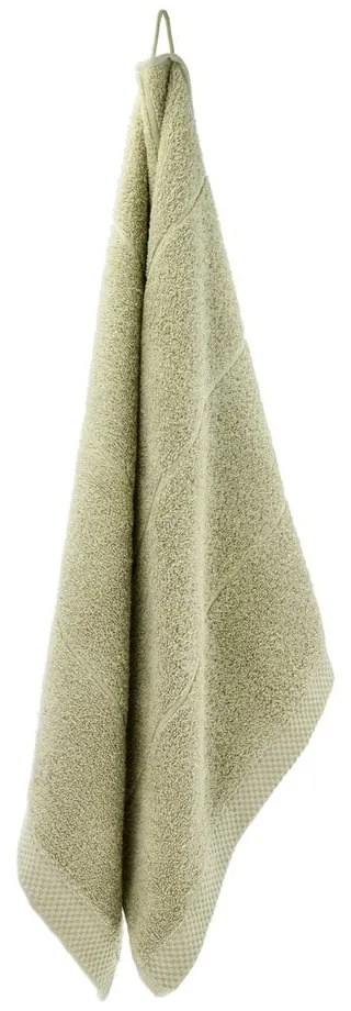 Jasnozielony bawełniany ręcznik kąpielowy frotte 70x140 cm Line – Södahl