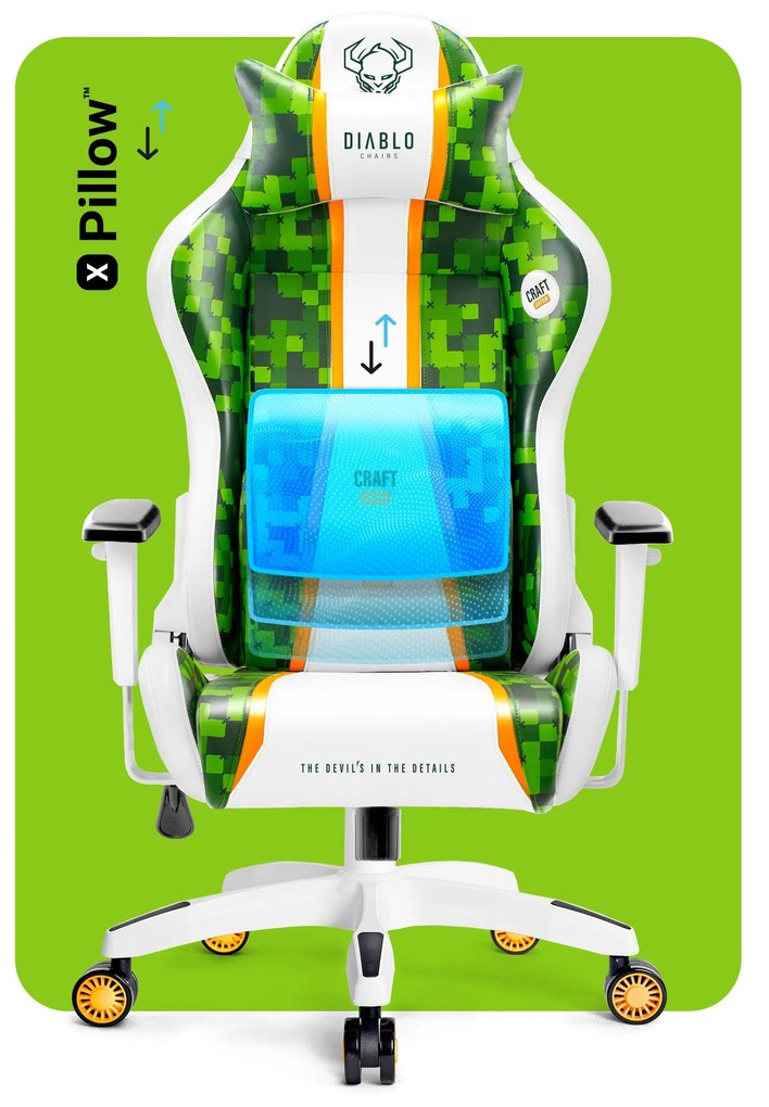 Fotel gamingowy Diablo X-One 2.0 King Size, Craft Edition