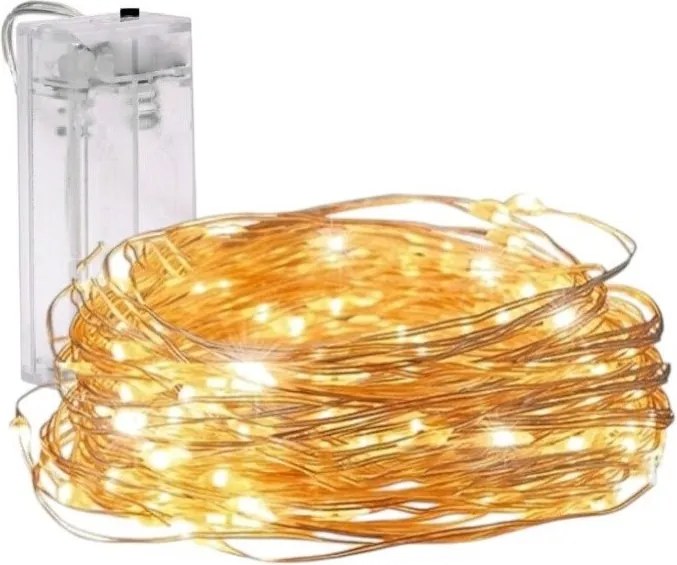 Świąteczny łańcuch świetlny 20 diod LED, ciepła biel