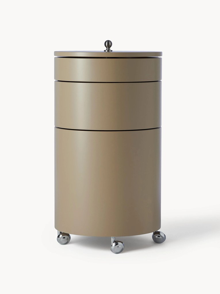 Pojemnik na kółkach Barboy, projekt Verner Panton