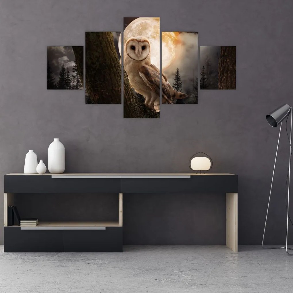 Obraz sowy palonej (125x70 cm)
