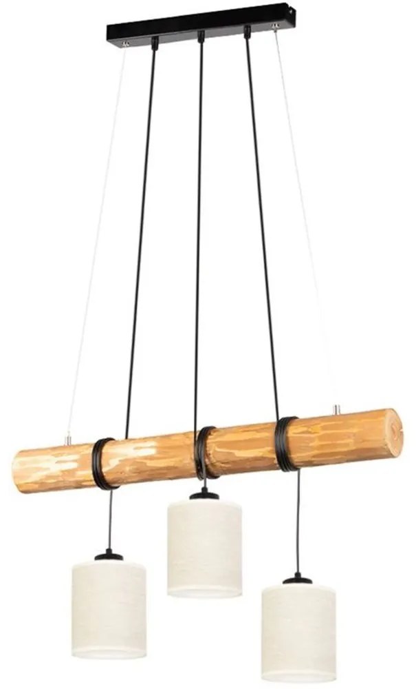 Spot-Light 68869351 - Żyrandol na linkach TRENO 3xE27/25W/230V sosna