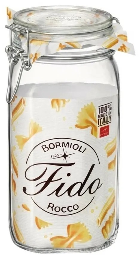 Bormioli Rocco Słoik z zamknięciem na klips FIDO, 1,5 l