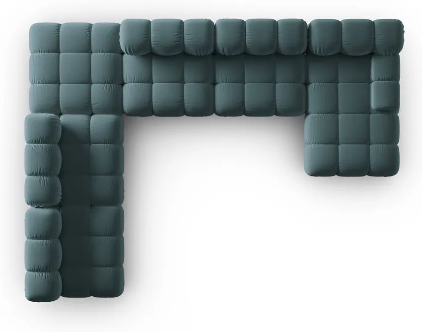 Morska aksamitna sofa 379 cm Bellis – Micadoni Home