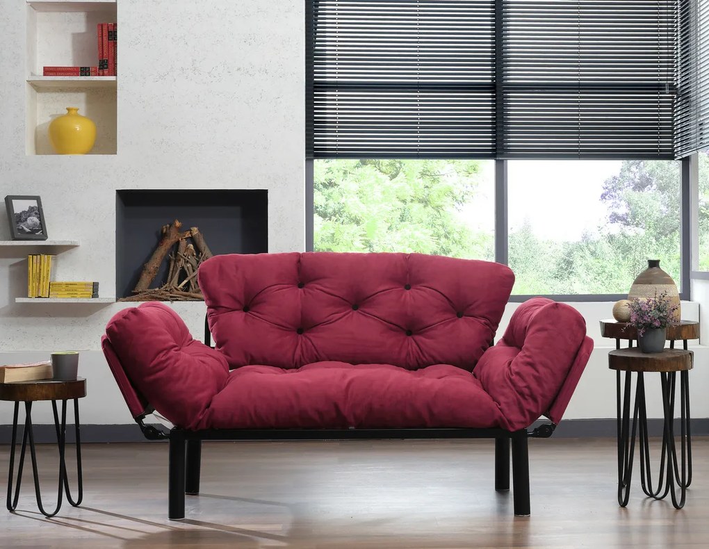Rozkładana sofa Nitta Maroon