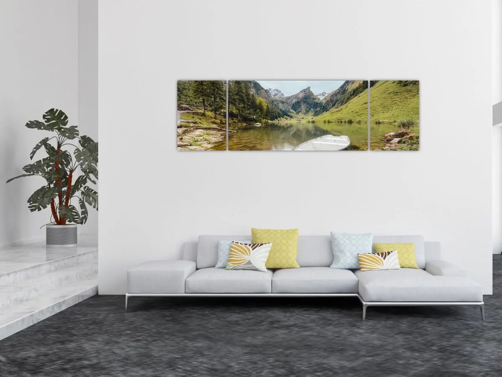 Obraz - Seealpsee, jezioro w Szwajcarii (170x50 cm)