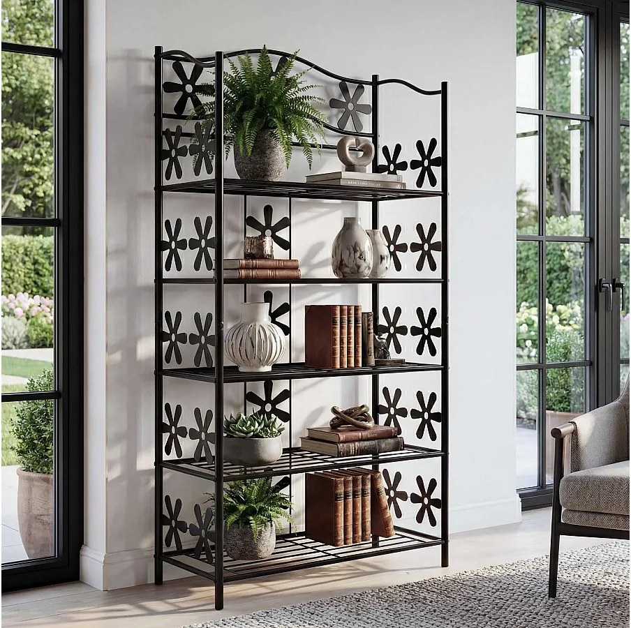 Półka na buty Bern,  5 półek, wysokość 112 cm