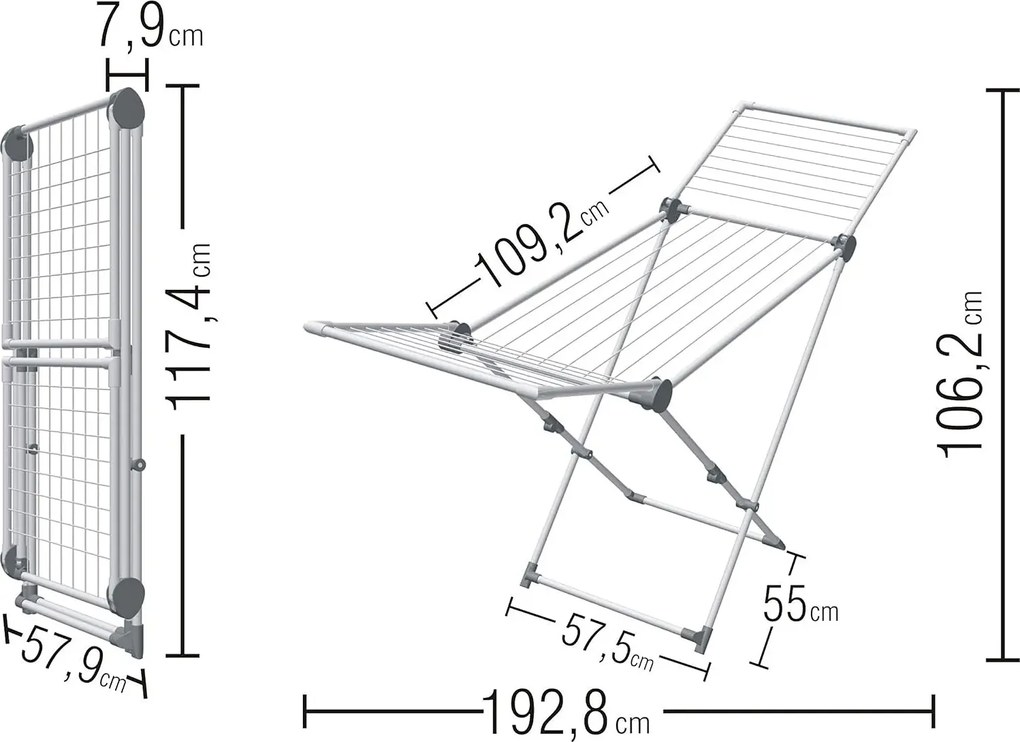 Biała suszarka na pranie R3-Z91