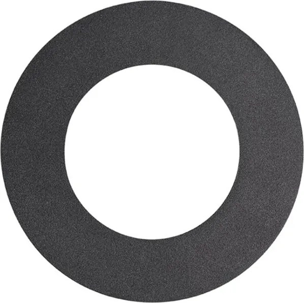 Okrągły reflektor wnękowy czarny regulowany z pierścieniem wypełniającym - Edu