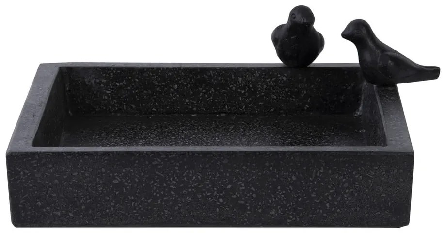 Czarne ceramiczne poidełko dla ptaków Esschert Design Eve