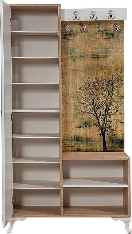 Komoda do przedpokoju – 100 cm x 190 cm – Dąb Sonoma – Melamina
