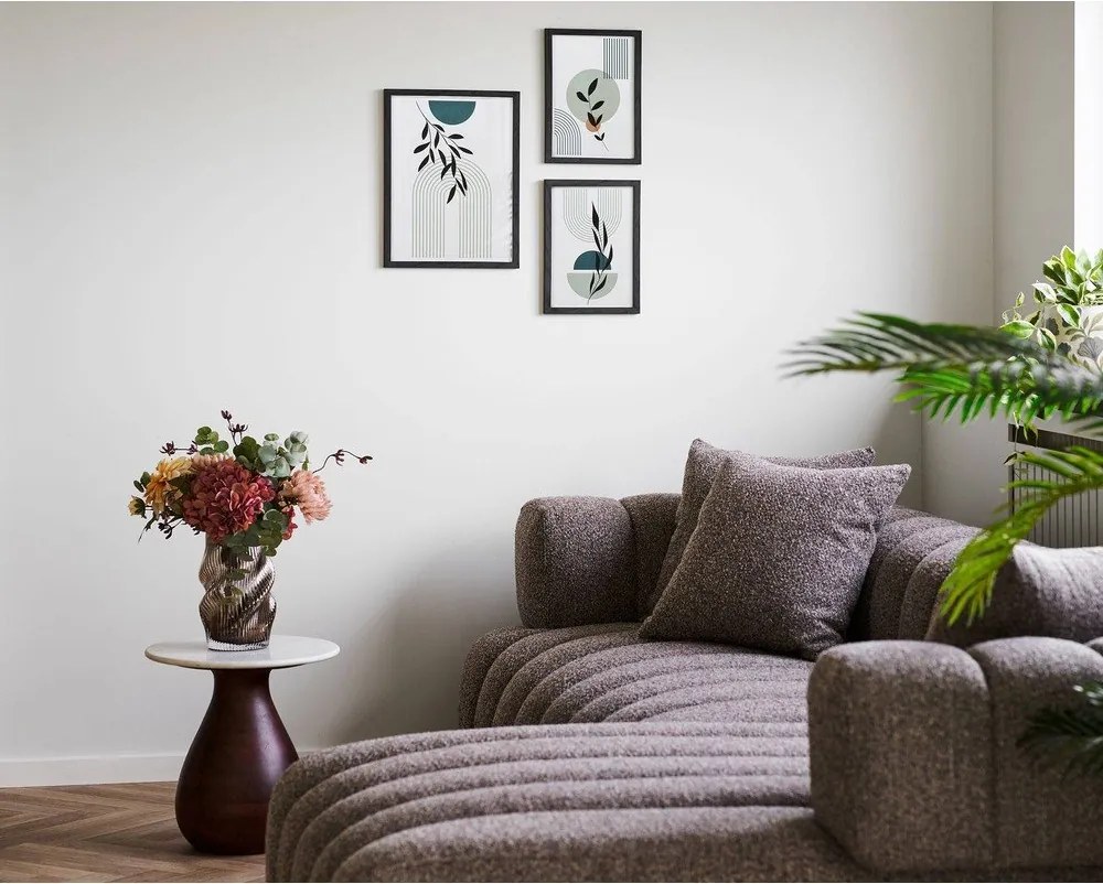 Czarne ramki ścienne zestaw 3 szt. 30x40 cm Aspen – House Nordic