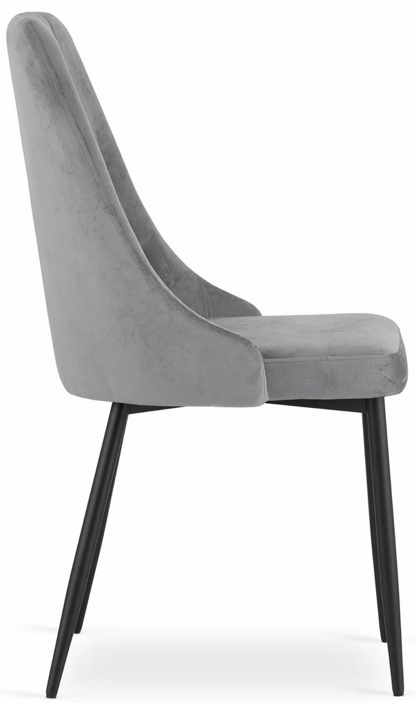 PROMOCJA Jasnoszare aksamitne krzesło do jadalni IMOLA II. jakość