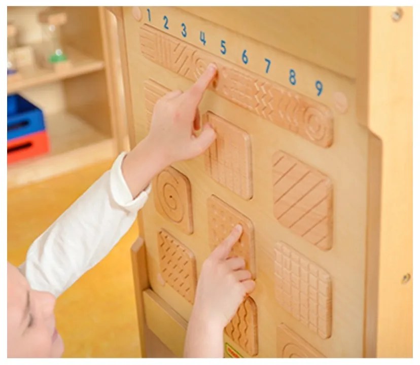 Masterkidz sensoryczna tablica ścienna rozpoznawanie faktury powierzchni