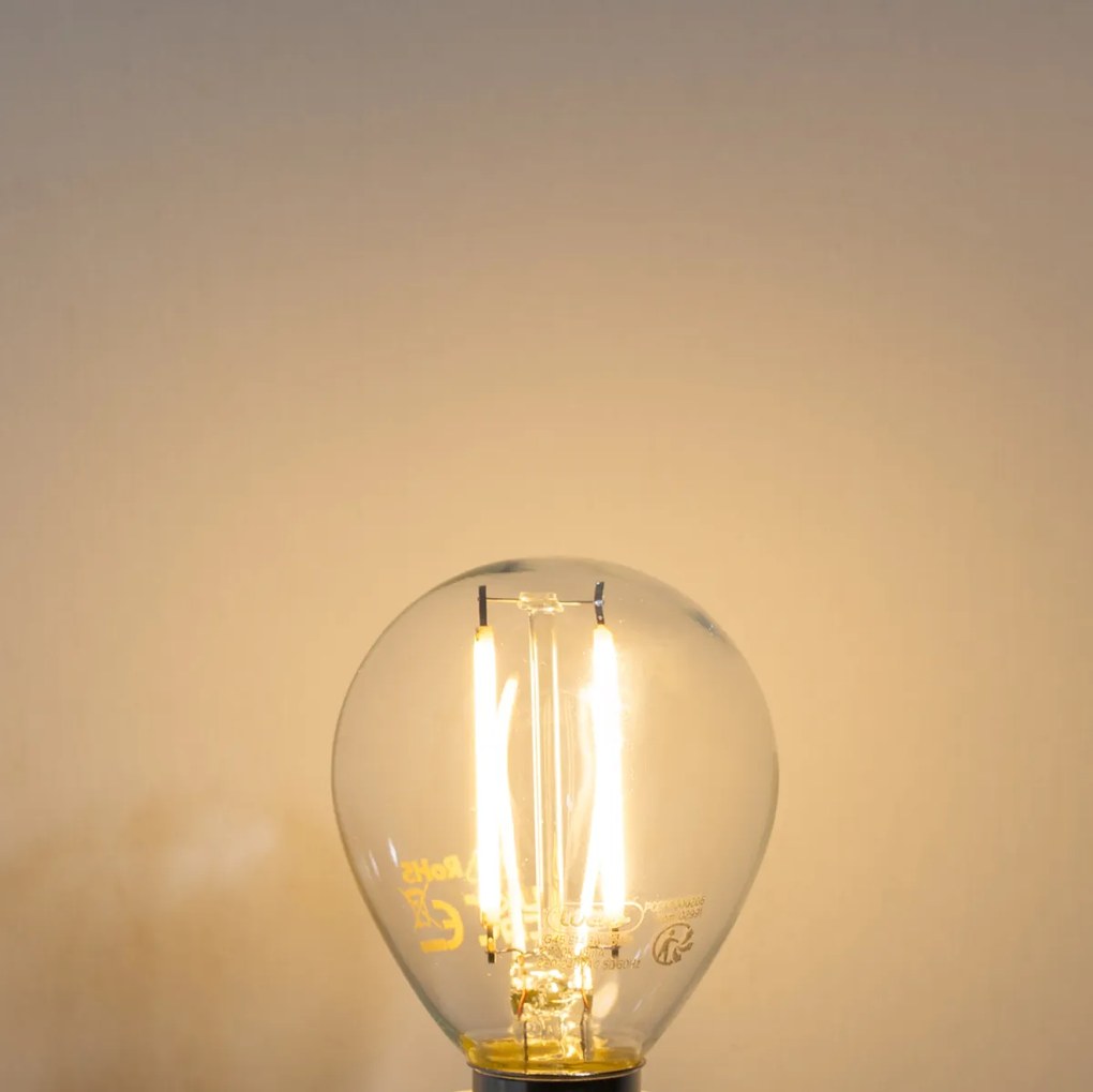 Set van 5 E14 dimbare LED lampen P45 helder 3W 250 lm 2700K