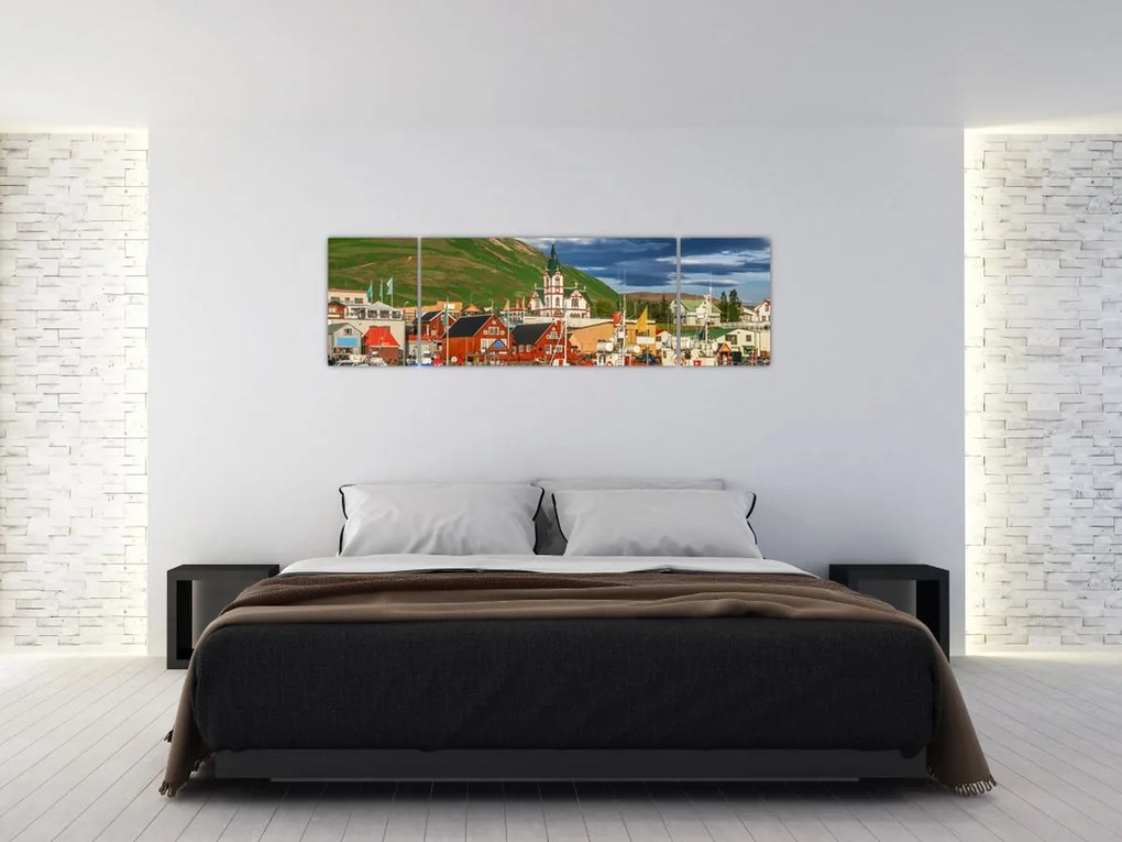 Obraz - Húsavík (170x50 cm)