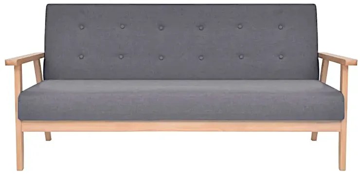 Ciemnoszara sofa do salonu - Sybis