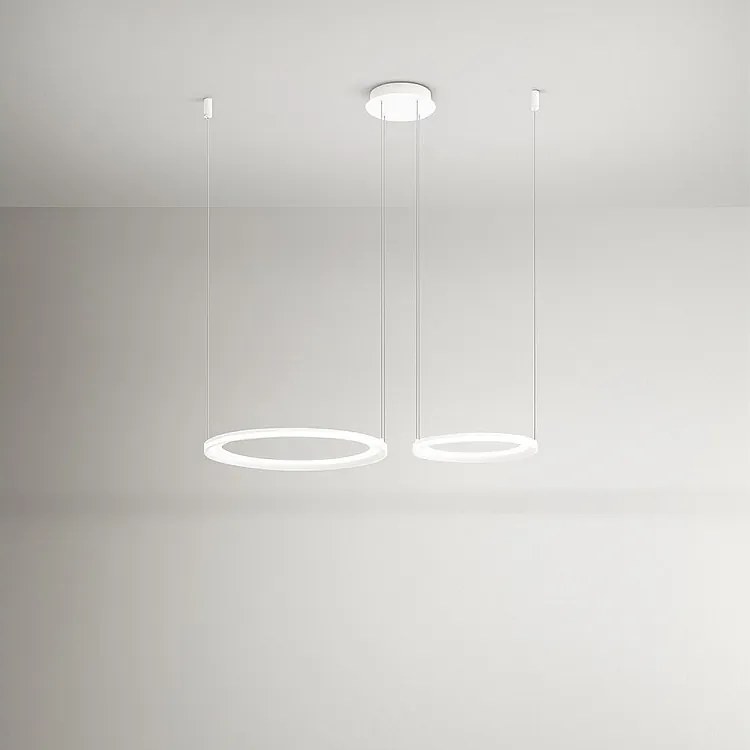 Lampa wisząca Perenz EDGE 99W LED Double Pendant, matowa biel