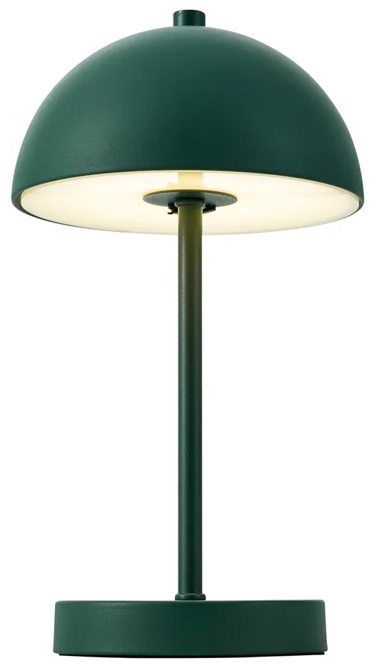 Zewnetrzna Zewnętrzna lampa stołowa ciemnozielona z LED, 3-stopniowy ściemniacz, IP44, ładowalna - Keira Nowoczesny Oswietlenie zewnetrzne
