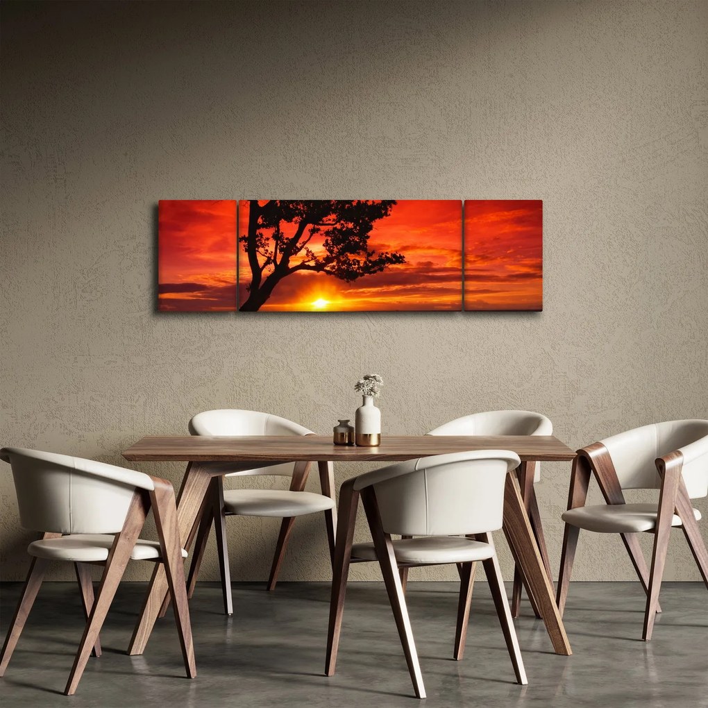 Obraz - Zachód słońca (170x50 cm)