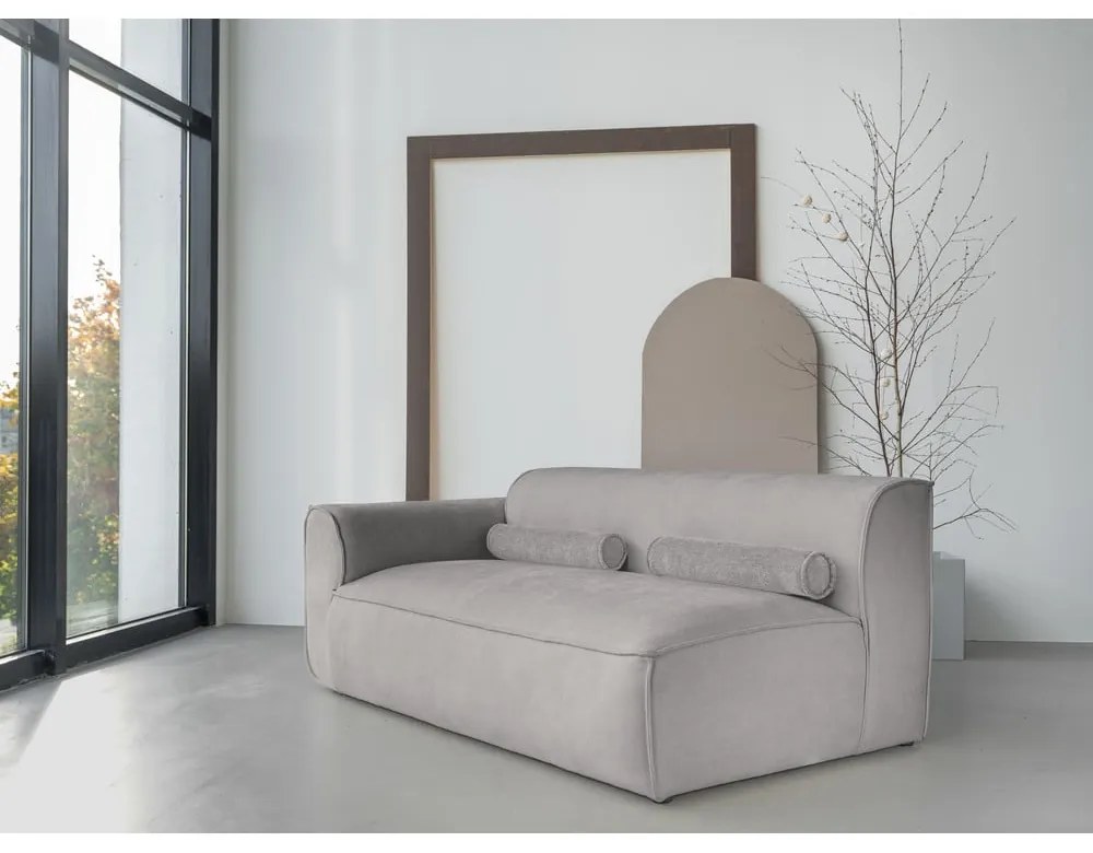 Jasnoszary moduł sofy (lewostronny) Flex Felix – Miuform