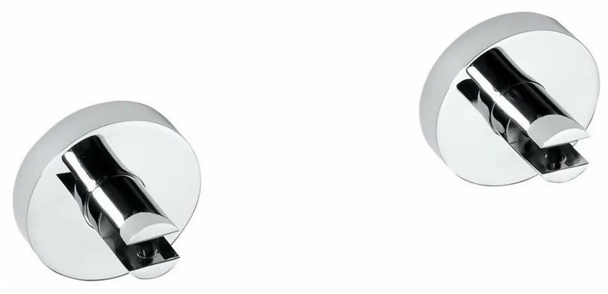 SAPHO XR009 X-Round uchwyty półki szklanej 8 mm,  srebrny