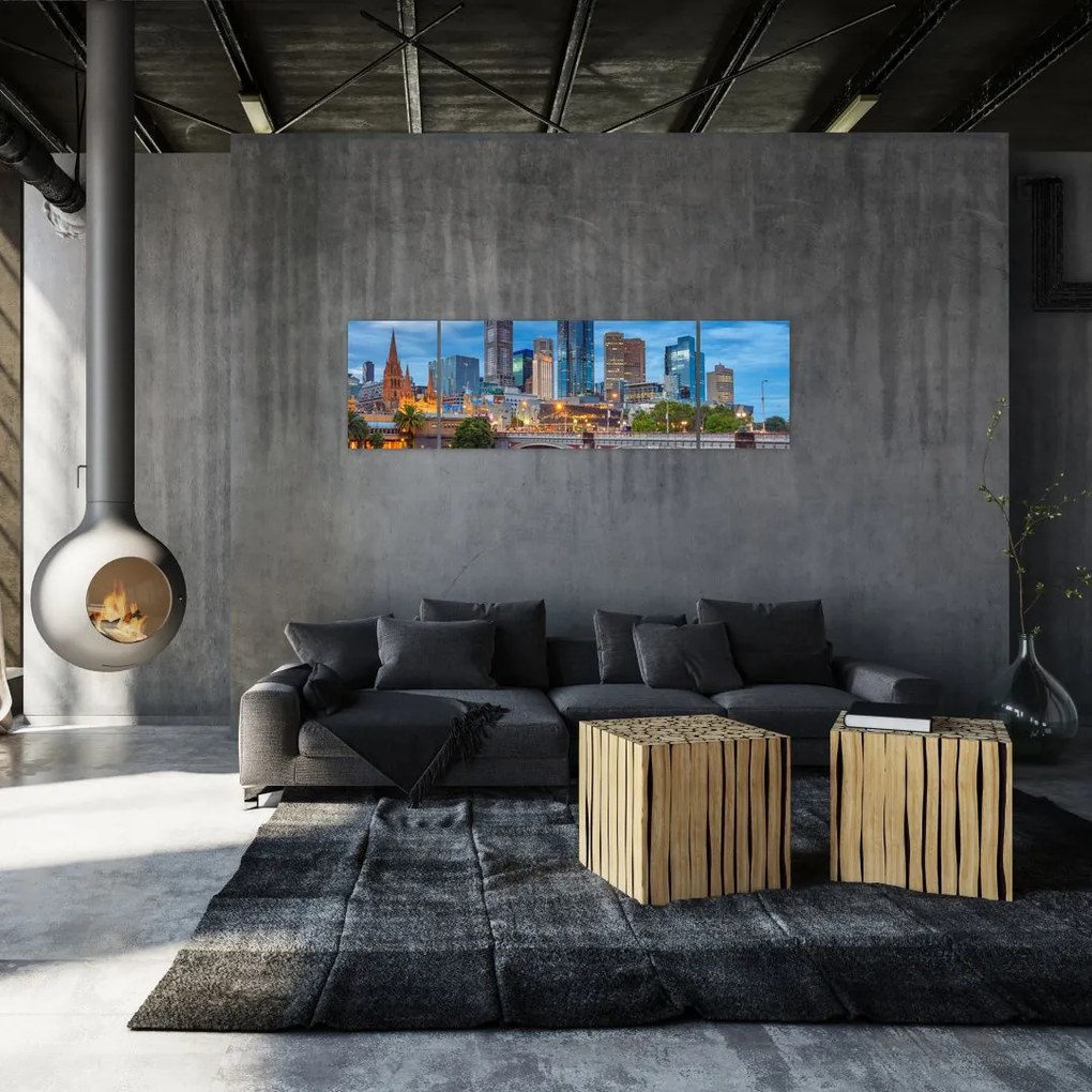 Obraz miasta Melbourne (170x50 cm)