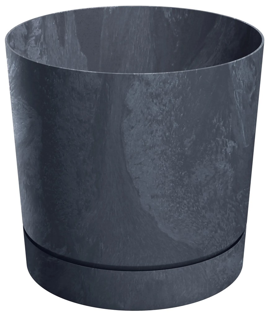 Donica ogrodowa Tubo P Beton Effect 39 cm antracytowa PROSPERPLAST