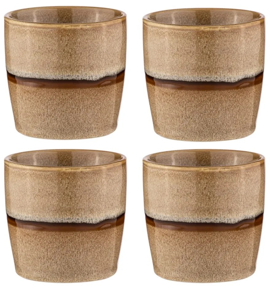 Jasnobrązowe porcelanowe kubki na espresso zestaw 4 szt. 350 ml Haven – Ladelle
