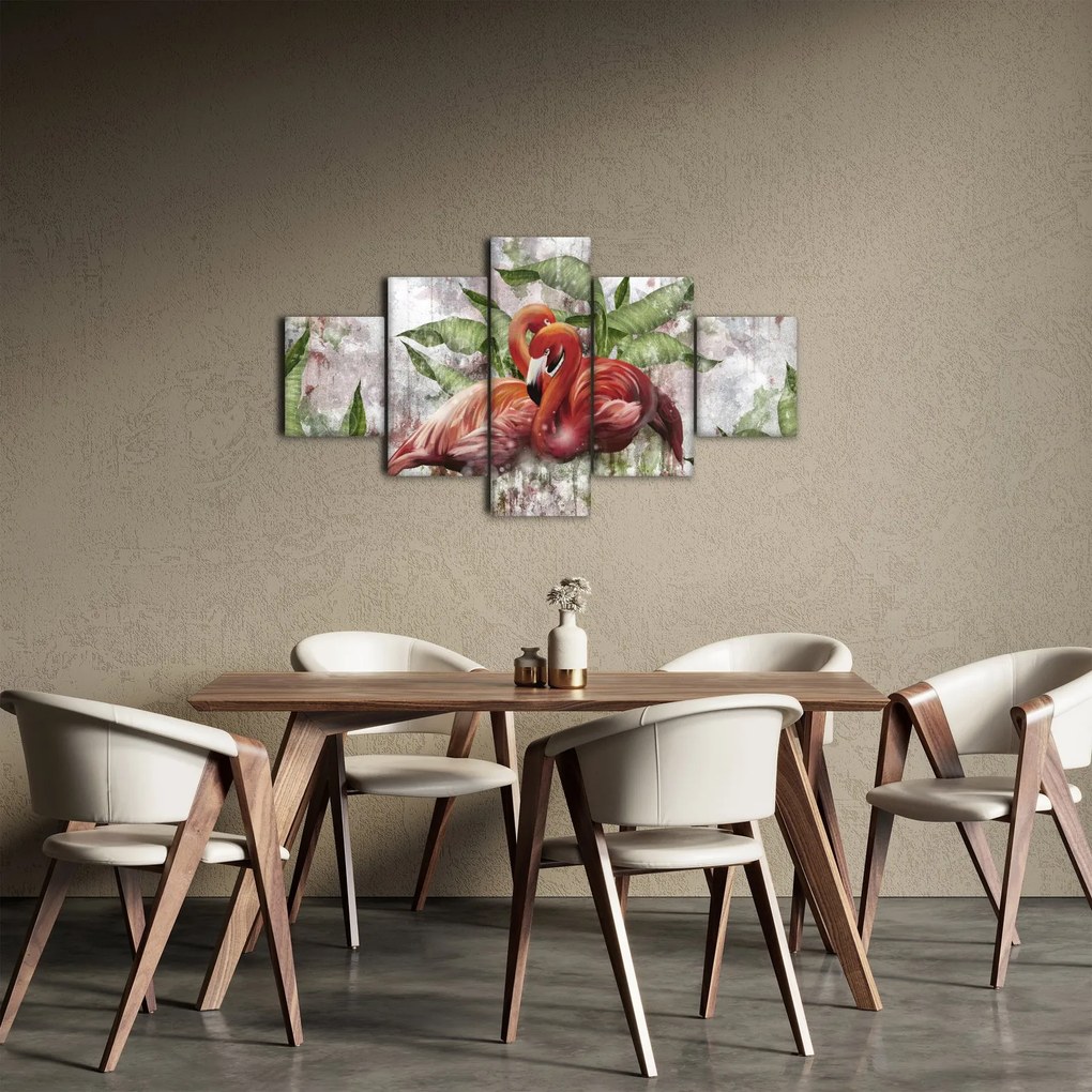 Obraz - Flamingi (125x70 cm)