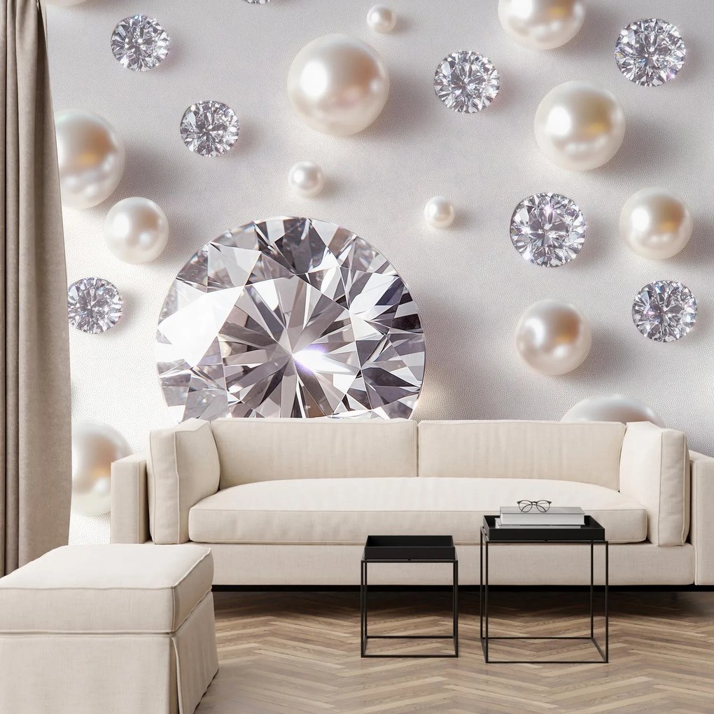 Fototapeta - Perły i diamenty (196x136 cm)