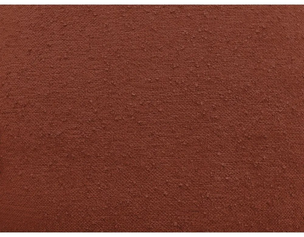 Ceglasty fotel z materiału bouclé Elisa – Bobochic Paris