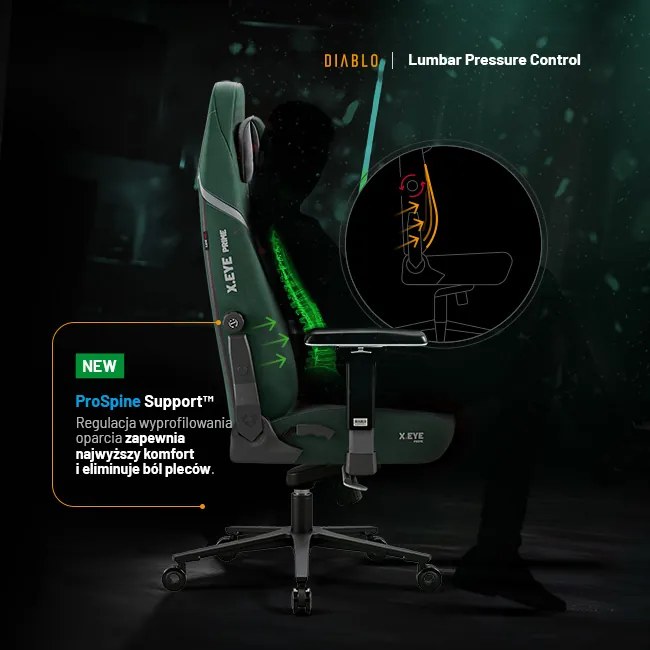 Fotel Diablo X.Eye Prime Forest Green Normal Size