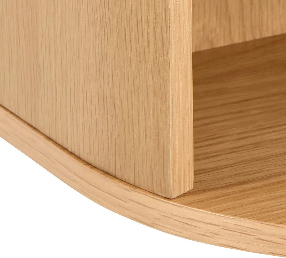 Szafka nocna w dekorze dębu w jasnym naturalnym kolorze Paron – Actona