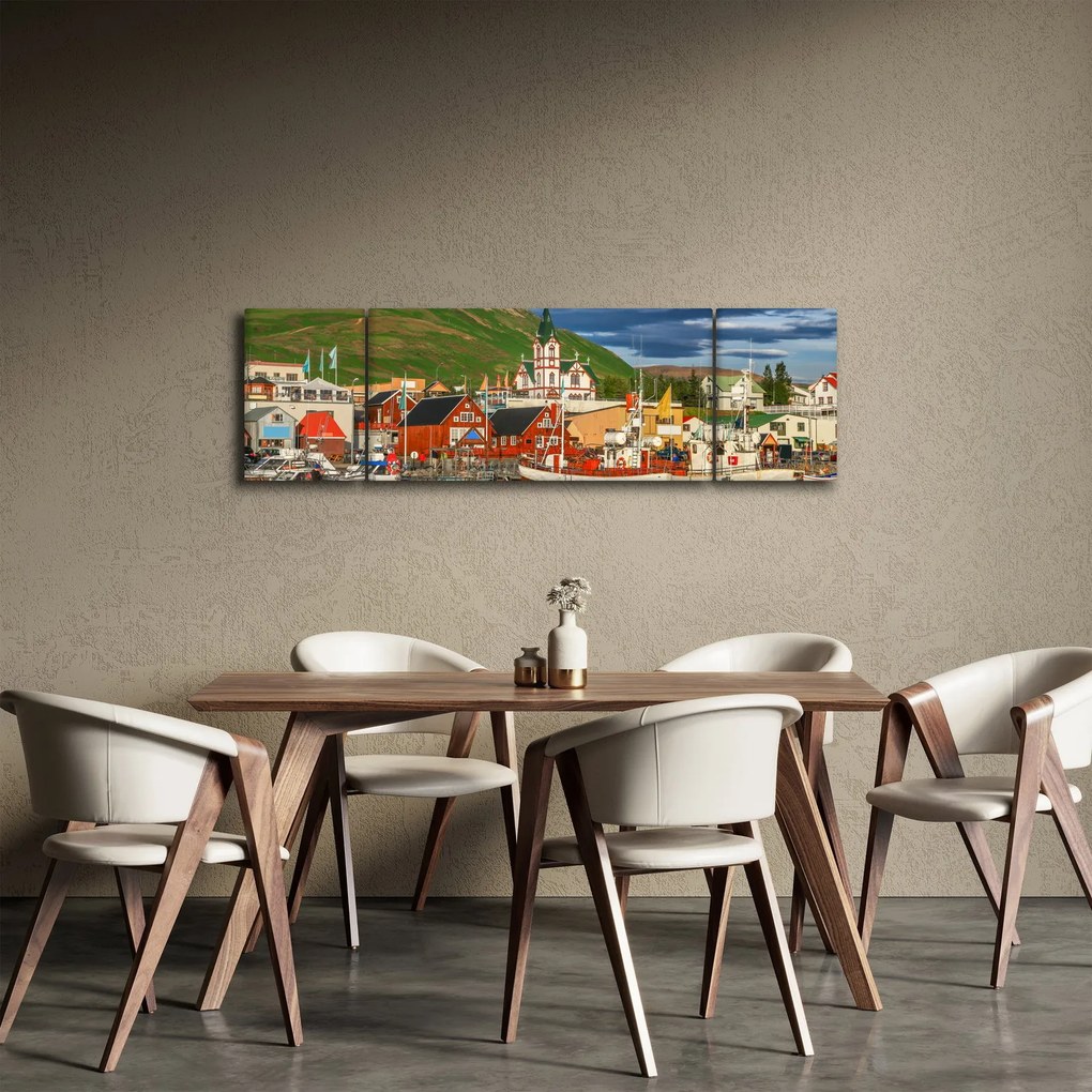 Obraz - Húsavík (170x50 cm)