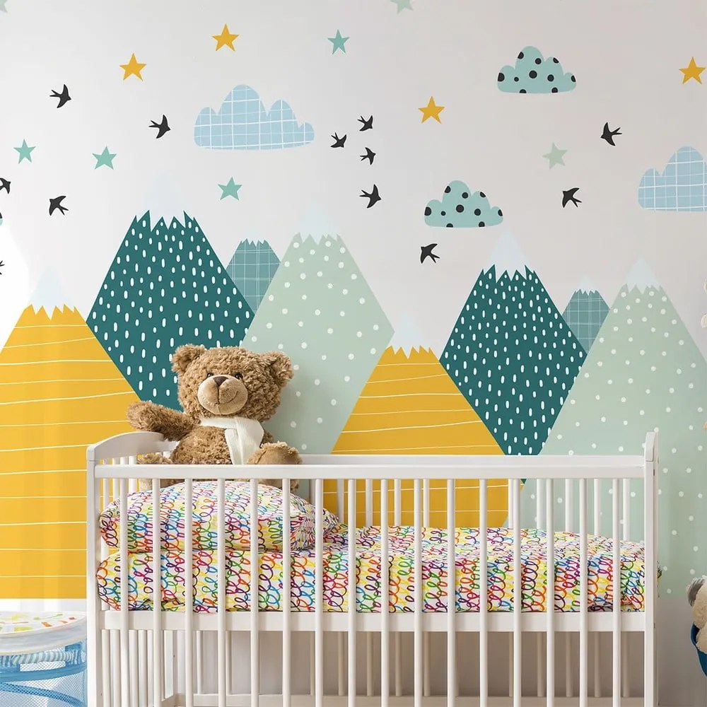Naklejka ścienna Ambiance Giant Kid Sticker Scandinavian Mountains Ziska