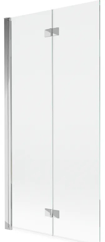 Mexen Mist parawan nawannowy 2-skrzydłowy lewy 90 x 150 cm, transparent, chrom - 8A9-090-002-01-00-L