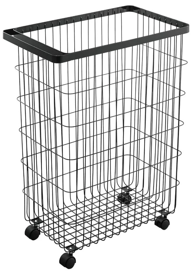 Czarny metalowy kosz na pranie 55 l Tower – YAMAZAKI
