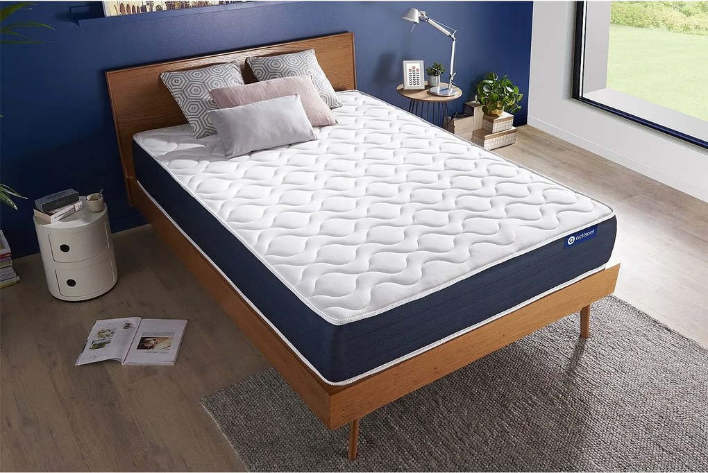 Materac Actiflex sleep 160x190cm, Grubosc : 22 cm, sprezyny kieszeniowe i pianka z pamiecia ksztaltu, Zrównowazony, 5 stref komfortu
