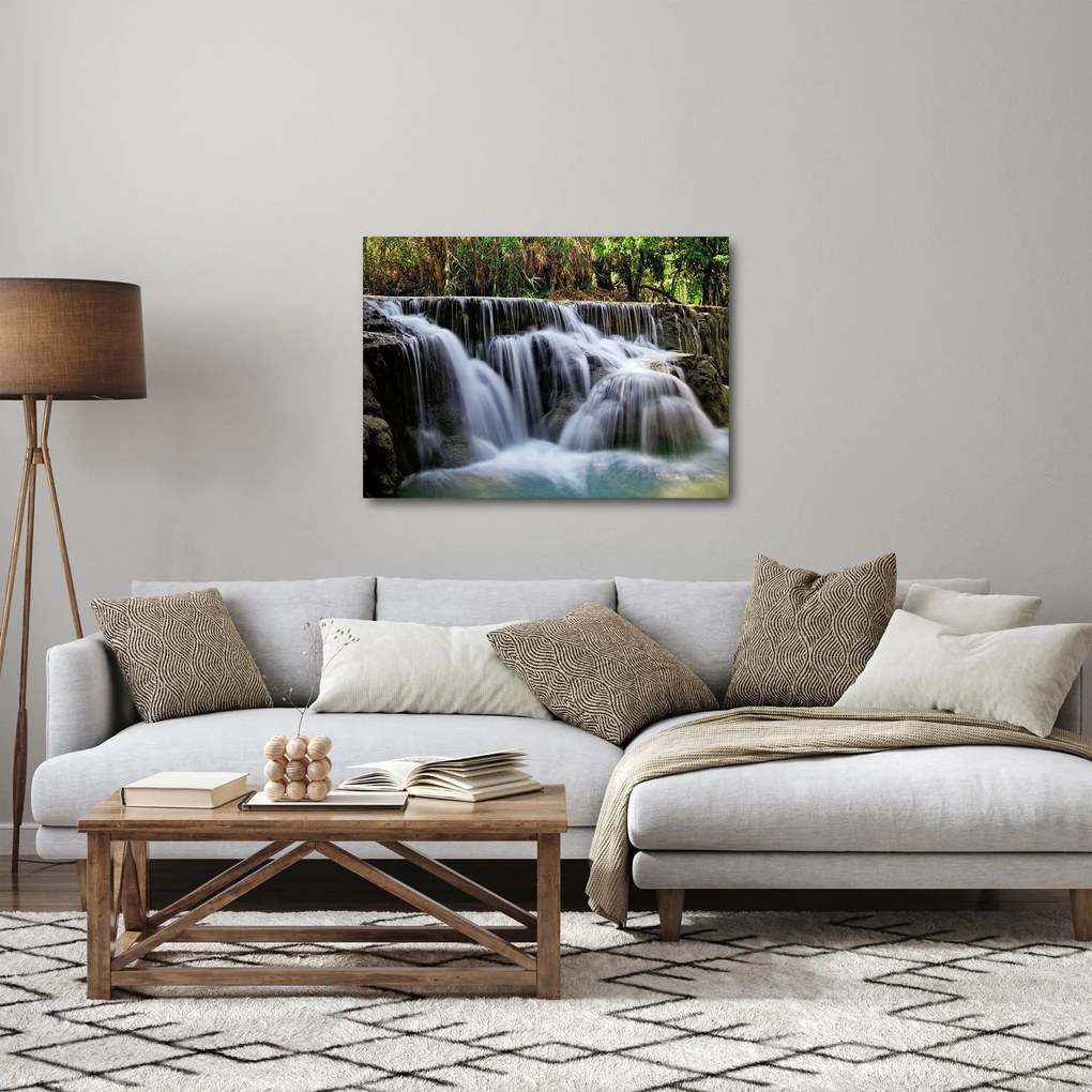 Obraz wodospadów w dżungli (70x50 cm)