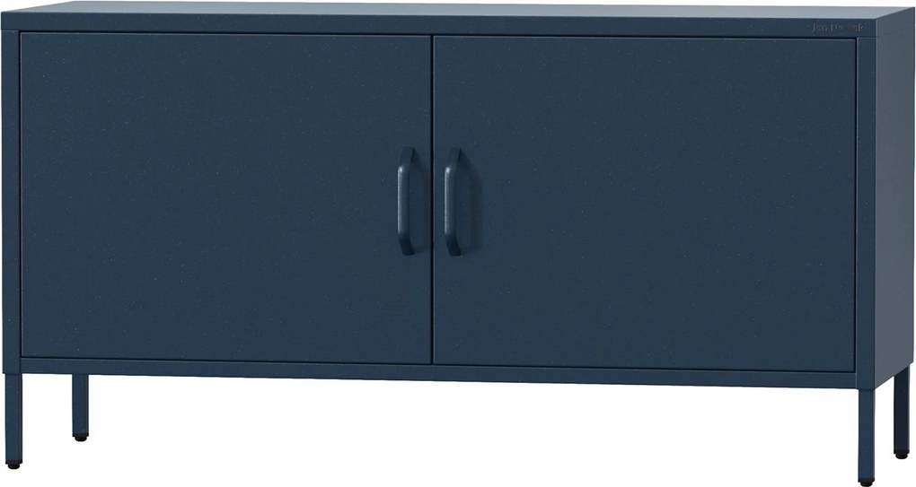 Metalowa szafka RTV dwudrzwiowa Modern Rosa granatowa