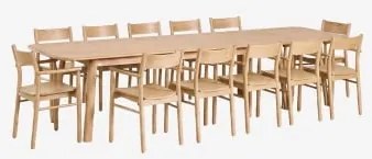 Zestaw Stołu Rozkładanego Treveris 220-320x95 Cm I 12 Krzeseł Jadalnianych Z Drewna Dębowego Mara Signature Roble - Sklum