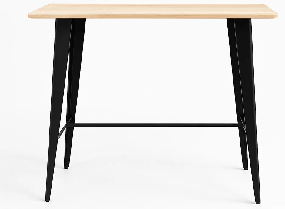 Stó Torix Wysoki Prostoktny Drewno Naturalne