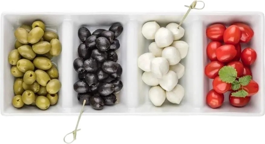 Banquet Porcelanowa miska do serwowania BIANCA, 33,7 x 13,7 x 3,6 cm